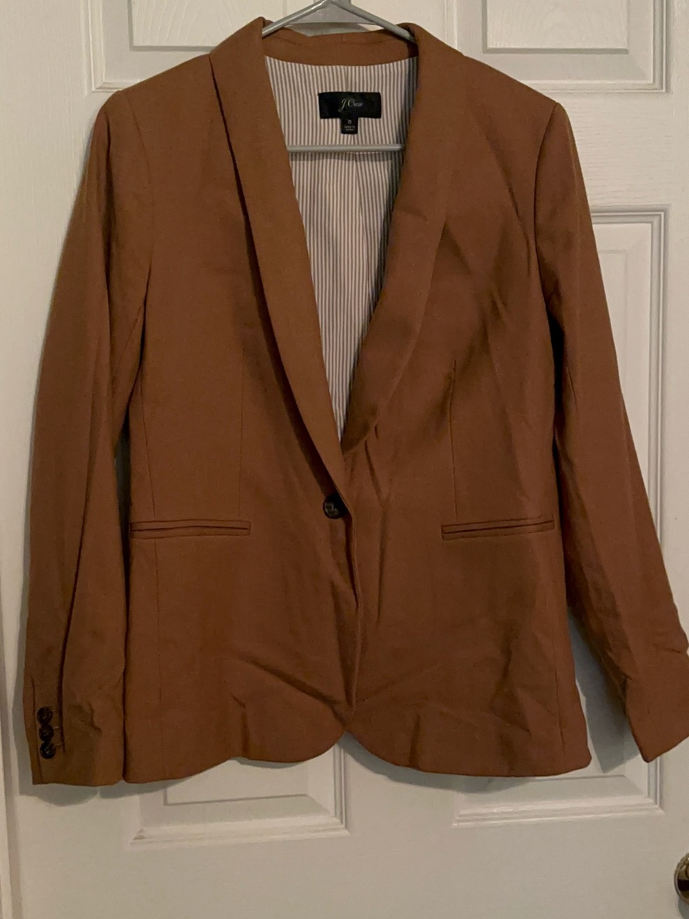 J. Crew Women's Rust Brown Single-Button Blazer
